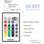 USB led Strip Lights kit 9.9ft for 32 to 60inch TV,WENICE tv Backlight with 24key IR Remote 16 Color 5050 LEDs Bias Lighting for HDTV