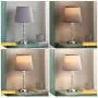 Touch Control 3 Way Dimmable Cute Crystal Table Lamp with 2 USB Charging Ports, Acaxin 17Inch Bedside Light with Mordern Gray Shade, Small Bed Lamp for Bedroom, Living Room, Guest Room(Bulb Included) Touch Control 3 Way Dimmable Cute Crystal Table Lamp with 2 USB Charging Ports, Acaxin 17Inch Bedside Light with Mordern Gray Shade, Small Bed Lamp for Bedroom, Living Room, Guest Room(Bulb Included)