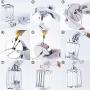 SHENGQINGTOP Modern Crystal Pendant Light for Kitchen Island, Bedroom, Living Room (Cuboid Pendant Light)