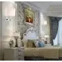 HomeFocus Bedside Wall Lamp Light with Outlet,Living Room Wall Lamp Light,Wall Sconces, Metal Satin Nickel, White Fabric Shade,Top Quality for Home and Hotel.