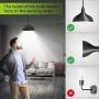 Motion Sensor Light Bulbs Outdoor, Boxlood Indoor Movement Activated LED Bulbs, 5000K Daylight 12W(100W Equivalent) A19 E26, Dusk to Dawn Security Bulbs for Entrance Porch Stairs Garage Closet, 4Pack