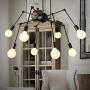 Spider Chandelier Lights Celiing Lamp Industrial Pendant Lighting, Vintage Modern Metal Creative Personality Adjustable Ceiling Lamp Fixture for Living Room Dining Room Bar Restaurant