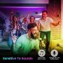 LED Strip Lights 16.4Ft,SOLMORE Bluetooth RGB LED Strip Music Sync Color Changing LED Lights Strips 24-Key Remote DIY Color Options RGB LED Strip Lights APP Controlled for Room Ceiling Under Cabinet