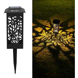 OxyLED Solar Path Lights Outdoor, 8 Pack LED Garden Pathway Lights Solar Powered, Decorative Landscape Lighting Security Light Auto On/Off Dusk to Dawn for Lawn, Patio, Yard, Halloween, Christmas