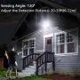 Dusk-to-Dawn Security Lights with Motion Sensor, 5000K Daylight White, ETL Certified, IP65 Outdoor, 110V 120V Dual-Head Rotatable LED Flood Light for Porch, Garage, Yard, Driveway, EMANER