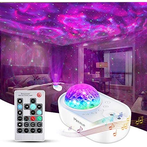 Star Projector, Merece 3 in 1 Galaxy Night Light Projector with Remote Control, Bluetooth Music Speaker & 5 White Noises for Bedroom/Party/Home Decor, Timing Sky Starry Projector for Kids & Adults