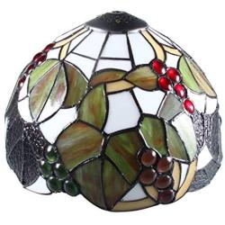 Tiffany Table Lamp Cover Colored Glass Lamp Shade Mediterranean Style Lampshade for Table Lamp Bedroom Dining Room (025)