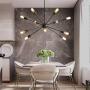 KDG Chandeliers 12-Lights Modern Chandeliers Black Sputnik Chandeliers Mid Century Pendant Lighting Ceiling Light Fixture for Kitchen Dining Room Living Room (Black 12 Light)