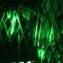 VMANOO LED Outdoor Lights 8 Tube Meteor Shower Rain Lights Solar Powered Icicle Raindrop Snow Falling Lights Cascading Lighting for Garden Outdoor Patio Holiday Party Halloween Decoration Green