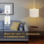 QITIM 2 Pack Plug in Pendant Light Indoor, White Linen Shade Hanging Light Fixture for Kitchen, Living Room, Dining Table, 15FT Clear Cord with On/Off Switch, E26 Socket QITIM 2 Pack Plug in Pendant Light Indoor, White Linen Shade Hanging Light Fixture for Kitchen, Living Room, Dining Table, 15FT Clear Cord with On/Off Switch, E26 Socket
