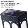 Solar Deck Lights, Led Outdoor Garden Decorative Wall Mount Fence Post Lighting, 6 Packs
