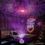 Star Light Show Projector, KisMee LED Nebula Projector with Red Galaxy Starry Projector Light Build-in Hi-Fi Stereo Music Speaker for Bedroom/Pary/Birthday Gifts/Home Theatre (White Color)