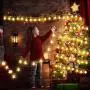 TURNMEON 33 Ft 100 Led Stars String Lights with Timer, Waterproof Star Fairy Lights 8 Modes Remote Control Fairy String Lights Decoration Fairy Lights for Bedroom Home Party Decor(Warm White)