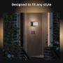 Philips Hue Lucca White Outdoor Lantern (Hub Required), Smart Outdoor Wall Fixture and 1 Hue White LED Smart Bulb, Works with Alexa, Apple Homekit and Google Assistant