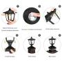 Solar Post Lights Outdoor, Solar Lamp Post Cap Lights for Wood Fence Posts Pathway, Deck, Pack of 2