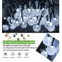 16 Colors Globe Solar String Lights, 33ft 60 Crystal Balls Outdoor String Lights Solar Powered Waterproof Patio Lights with Remote Decorative Lights for Garden Gazebo Yard Party Christmas Tree Decor