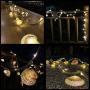 Natural Ocean Conch String Lights, TAMOYO Dedroom Decoration String Lights 8.5 FT 39 LEDs, Battery Operated Lights for Wedding, Birthday, Beach Themed Party, Bedroom, Summer Décor