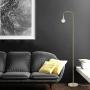 Globe Electric Holden 70'' Floor Lamp, Matte Brass, in-Line On/Off Foot Switch 67068