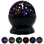 Night Light for Kids, Rotating Star Night Lights for Boy Girl Moon Sky Projection Lamp Bedroom Starry Nightights for Kid Birthday Christmas Gifts for 1 2 3 4-12 Year Old Girls Boys Toys Age 3-12 Black