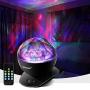 Aurora Night Light, LED Aurora Projector Night Lamps with Remote, 8 Mode Lighting Shows, Built in Speaker and Timing, Mood Relaxing Soothing Night Light for Baby Kids Adults (UL Adapter)