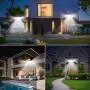 AOBISI Motion Sensor Lights Outdoor, Upgraded Dusk to Dawn Security Flood Light with 3 Adjustable Heads 4000LM 42W 6000K Daylight IP65 Waterproof for Garage, Patio, Garden, Porch&Stair(NOT Solar)