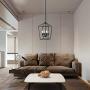 PUUPA Lantern Dining Room Lighting Fixtures Hanging, 4 Lights Farmhouse Modern Kitchen Island Chandeliers