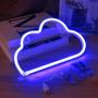 Cloud Neon Light Signs BeMoment Wall Decor Battery and USB Operated Bedside Lamps Home Decoration for Living Room,Childrens Bedroom,Party,Christmas & Birthday Gift(Blue)