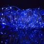 Twinkle Star 200 LED 66ft Halloween Fairy String Lights USB & Adapter Powered, Dimmable Control Starry Silver Wire Lights Home Lighting Indoor Outdoor Bedroom Wedding Christmas Party Decoration, Blue