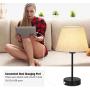 Table Lamp, Bedside Lamp Set of 2 with Dual USB Charging Ports, Modern Nightstand Light Perfect for Bedroom, Living Room, Study Room