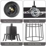 ZZ Joakoah 3-Light Bathroom Vanity Light, Industrial Metal Cage Wall Sconce Vintage Wall Lamp Light Fixture for Bathroom Kitchen Living Room Vanity Hallway.