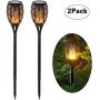 SIKOT Solar Torch Lights with Flickering Dancing Flame, Outdoor Yard Decoration Patio Lights Landscape Lighting Dusk to Dawn Auto On/Off Upgraded 3 Modes Path Lights for Garden Deck Driveway (2 Pack)