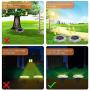 Solar Ground Lights, Upgraded Outdoor Garden Waterproof Bright in-Ground Lights for Lawn Pathway Yard Driveway, Producing More Light with 8 LED (Warm White)