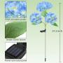 Solar Lights Outdoor Decorative - 2 Pack Hydrangea Solar Garden Stake Lights Waterproof and Realistic LED Flowers Powered Outdoor In-Ground Lights for Garden Lawn Patio Backyard (Blue) Solar Lights Outdoor Decorative - 2 Pack Hydrangea Solar Garden Stake Lights Waterproof and Realistic LED Flowers Powered Outdoor In-Ground Lights for Garden Lawn Patio Backyard (Blue)