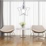FL-63586 Macaron Color Drop Light, Creative Star Shaped Chandeliers, Modern Simple Pendant Lamp for Cafe, Bar, Restaurant (Grey)