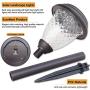 TechSense Solar Pathway Lights Outdoor Waterproof LED Landscape Lights Solar Powered Garden Lights for Lawn, Patio, Yard, Driveway, 6 Pack