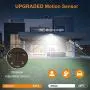 LEPOWER 1000LM Solar LED Security Lights Mtion Outdoor, 2 Adjustable Head Solar Motion Sensor Light, 5500K White Light, IP65 Waterproof Solar Flood Light for Garage, Yard, Patio(Brown)