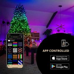 Twinkly - TWS250SPP Special Edition 250 RGB+White LED String Lights - App-Controlled LED Christmas Lights with Green Cable (65.5ft) - IoT & Razer Chroma Enabled - Indoor/Outdoor Party Decorations