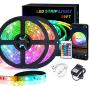 LED Lights for Bedroom 20 FT/6M RGB LED Strip Lights Music Sync Color Changing Rope Lights App Bluetooth Remote Control for Smart Home TV Wall Mirror Kitchen Bedroom Holiday Gifts