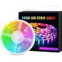 LED Strip Lights, BEACON Color Changing Rope Lights 16.4ft SMD 5050 RGB 300LEDs Light Strips with Flexible Strip Light, IP65, IR Remote Controller and 12V Power Supply for Bedroom, Decoration