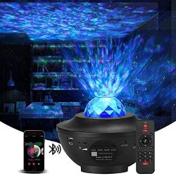 Laser Star Projector with LED Nebula Galaxy ,Night Light Projector for Bedroom,Galaxy Light Projector Bluetooth Function Starry Projector for Kids Baby Bedroom,Game Rooms,Party,Home Theatre