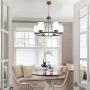 TODOLUZ 24.8'' Large Farmhouse Wagon Wheel Chandelier Oil Rubbed Bronze, 6 Lights Industrial Island Pendant Lighting for Dining Room Bedroom Foyer