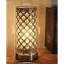 Touch Lamp Control Crystal Table Lamp 3-Way Dimmable Bedside Nightstand Desk Lamps with Dual USB Charging Ports,Small Decorative Lampshade Night Light for Bedroom Living Room, Bulb Included