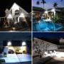 CREPOW 2-Pack 50W LED Flood Lights Outdoor, IP66 Waterproof Security Lights Work Light, 4500lm Outside Floodlights Super Bright Lighting for Playground Yard Lawn, 6000K Daylight White