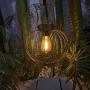pearlstar Solar Lanterns Outdoor Hanging - Solar Outdoor Lights Decorative Tabletop Lantern with Warm White Edison LED Metal Light for Garden Patio Yard Porch Pathway Driveway Camping (1 Pack Copper)