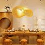 Bamboo Lantern Pendant Lamp, Retro Japanese Style E27 Chandelier Hanging Light Ceiling Lighting Fixture for Living Room Bedroom Restaurant Cafe Teahouse Bar Dining Room Club