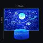 Menzee Solar System Night Light Universe Space Galaxy Night Light for Kids Bedroom Boys Girls Birthday