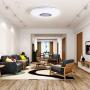 Horevo 24W Ceiling Light with Bluetooth Speaker, Smart APP Control+Romote Dimmable White Warm Light RGB Color Changing,LED Flush Mount Ceiling Light for Living Room Bedroom Kids Room Lights