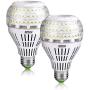 [Upgrade] 27W (250 Watt Equivalent) A21 Omni-Directional Ceramic LED Light Bulbs, 4000 Lumens, 5000K Daylight, E26 Medium Screw Base Floodlight Bulb, Home Lighting, Non-dimmable, SANSI (2 Pack)