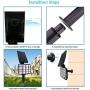 Solar Spotlights Outdoor Garden Lights Color Changing 16LEDs Solar Landscaping Lights 2-in-1 Waterproof Solar Security Lights for Garden Landscape Path Walkway Deck Garage (7 Colors, 2 Pack)