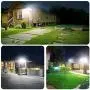 Olafus 5000LM LED Security Light, 50W Super Bright Flood Lights Outdoor, 3 Adjustable Heads, 6000K White Exterior Light, IP65 Waterproof Wall Mount Floodlights for Garage, Eave, Garden, Patio, Porch